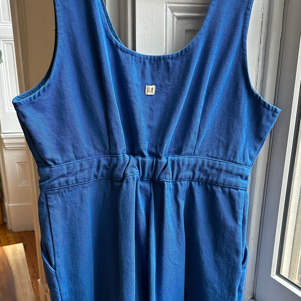 Vintage Fashion Brand Company Blue Sleeveless Jumpsuit 2XL - Picture 6 of 8